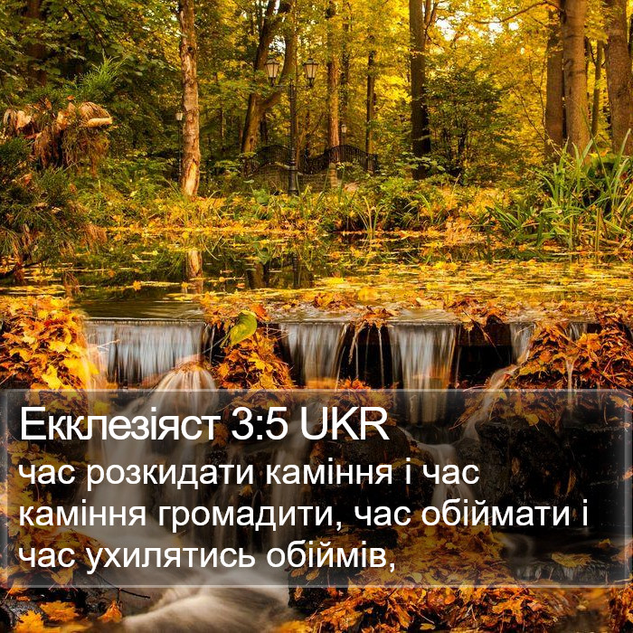 Екклезіяст 3:5 UKR Bible Study