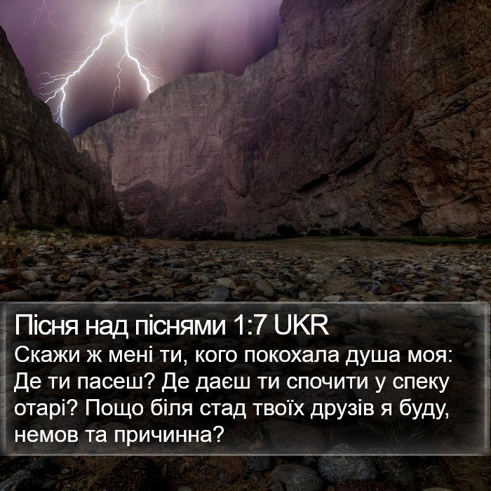 Пісня над піснями 1:7 UKR Bible Study