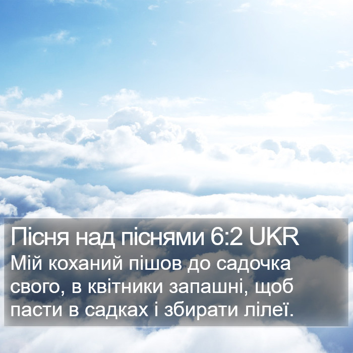Пісня над піснями 6:2 UKR Bible Study