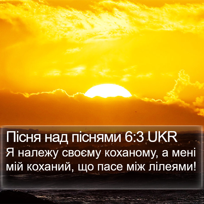 Пісня над піснями 6:3 UKR Bible Study
