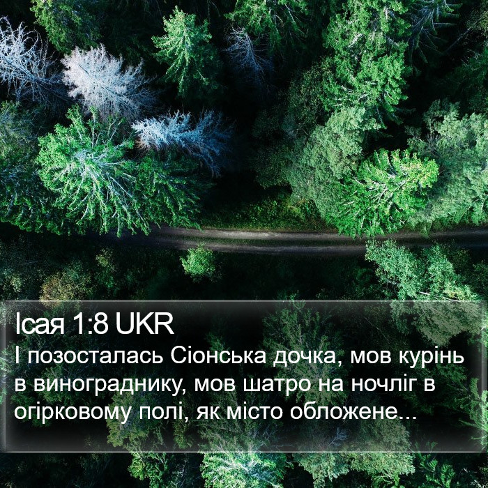 Ісая 1:8 UKR Bible Study