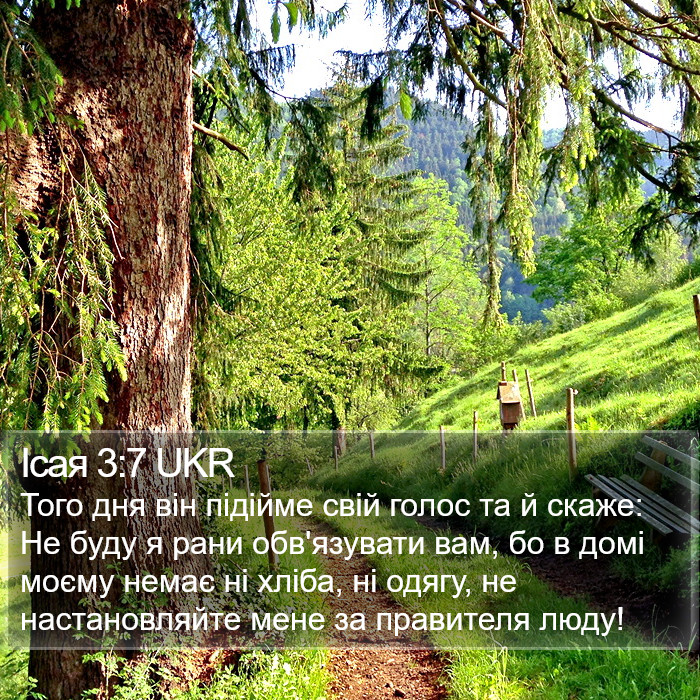 Ісая 3:7 UKR Bible Study