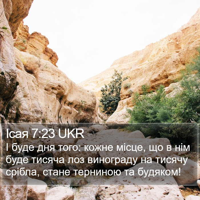Ісая 7:23 UKR Bible Study