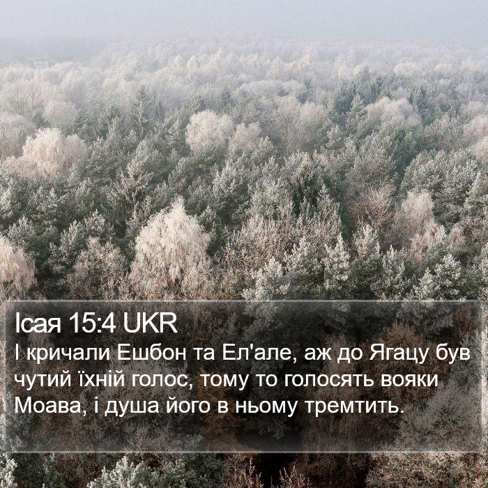Ісая 15:4 UKR Bible Study