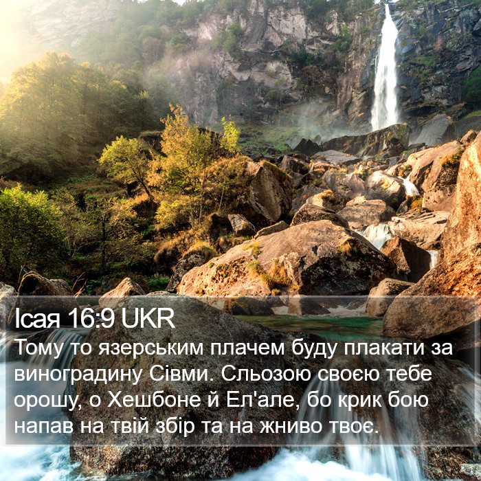 Ісая 16:9 UKR Bible Study