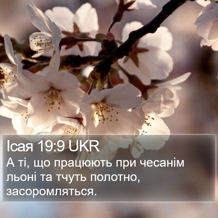 Ісая 19:9 UKR Bible Study