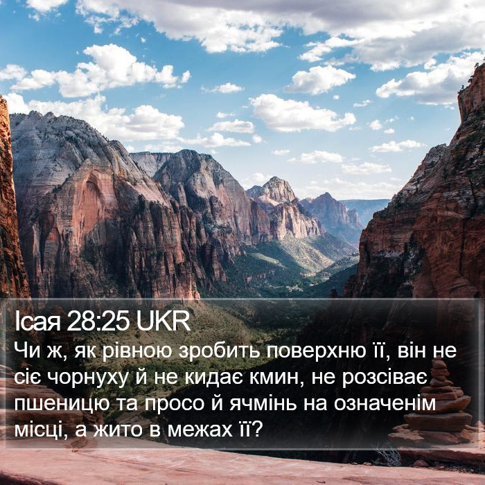 Ісая 28:25 UKR Bible Study