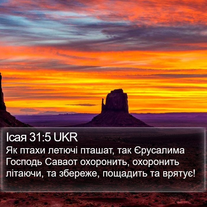 Ісая 31:5 UKR Bible Study