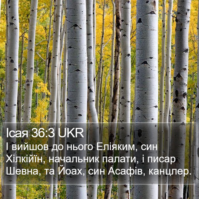 Ісая 36:3 UKR Bible Study