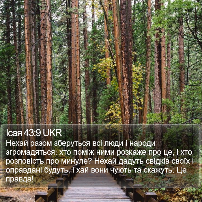 Ісая 43:9 UKR Bible Study