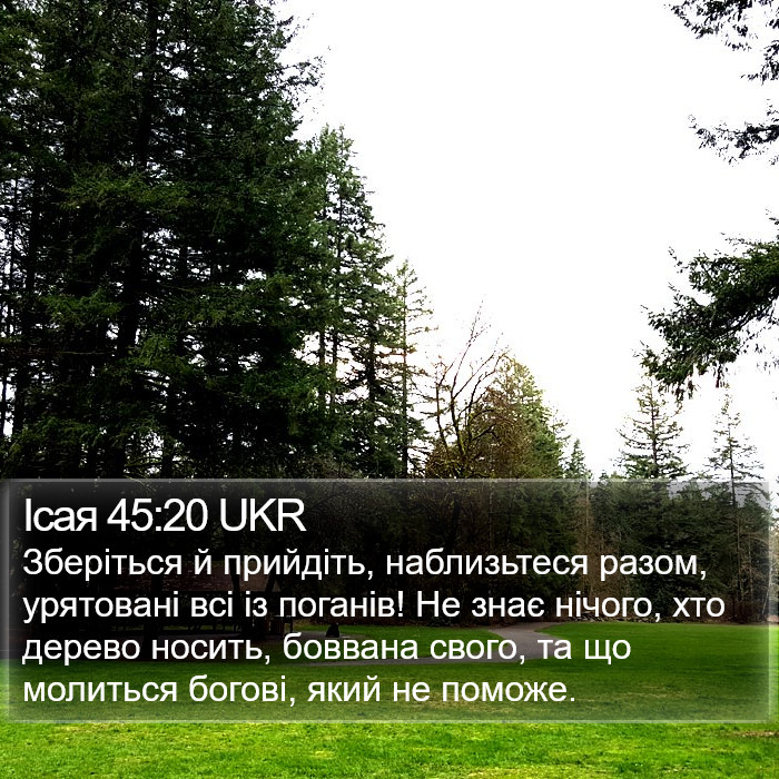 Ісая 45:20 UKR Bible Study