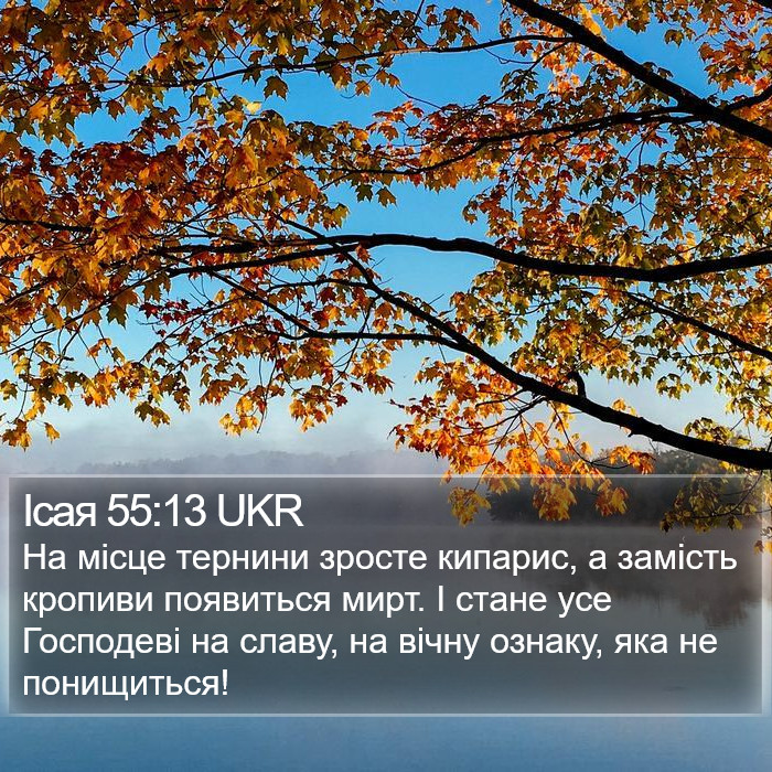 Ісая 55:13 UKR Bible Study