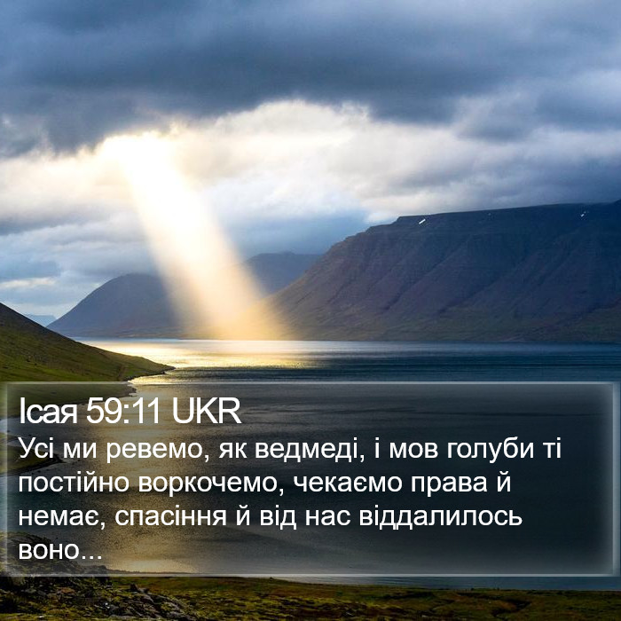 Ісая 59:11 UKR Bible Study