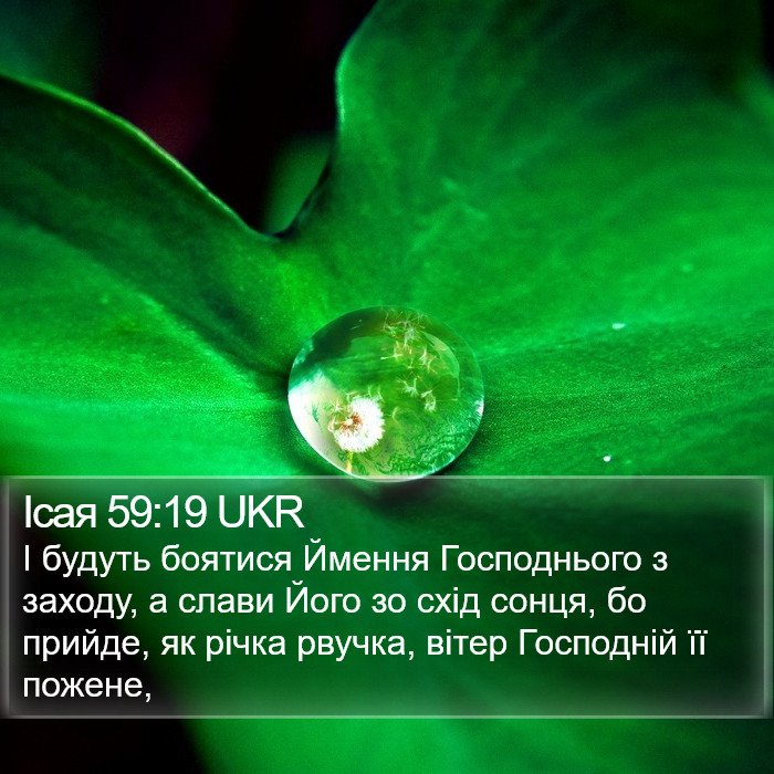 Ісая 59:19 UKR Bible Study