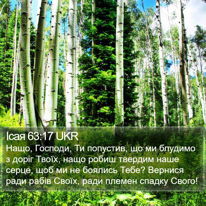 Ісая 63:17 UKR Bible Study