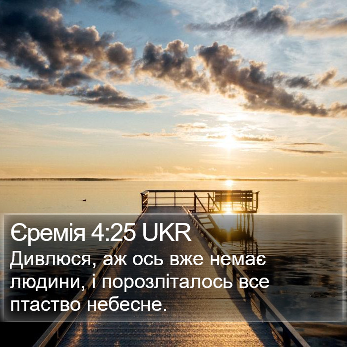Єремія 4:25 UKR Bible Study