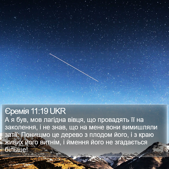 Єремія 11:19 UKR Bible Study