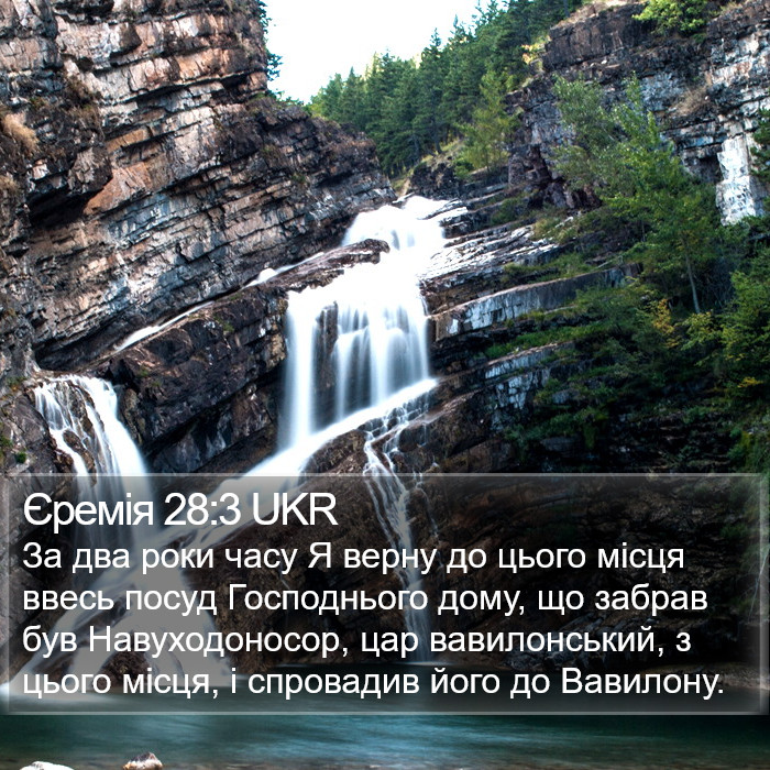 Єремія 28:3 UKR Bible Study