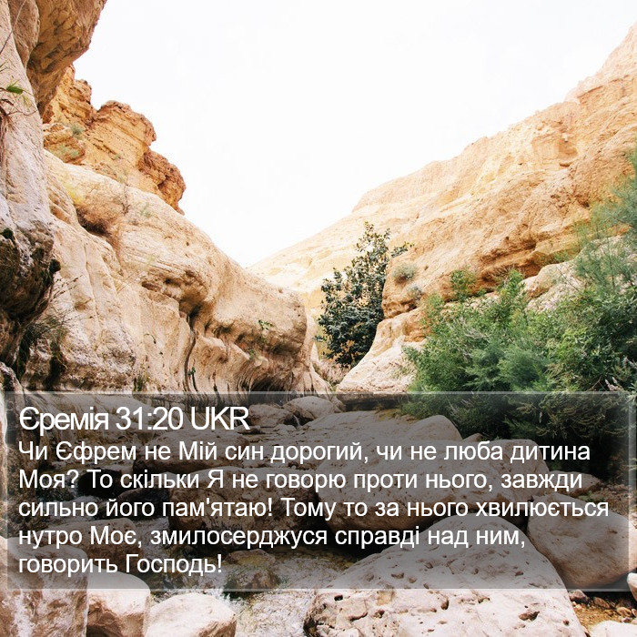 Єремія 31:20 UKR Bible Study