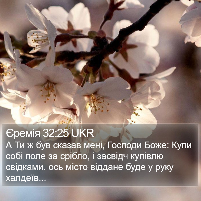 Єремія 32:25 UKR Bible Study