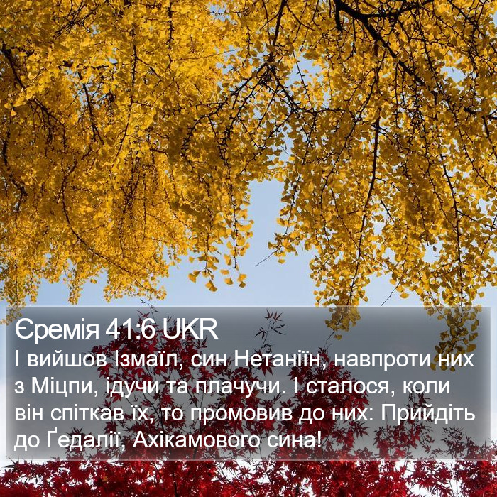 Єремія 41:6 UKR Bible Study