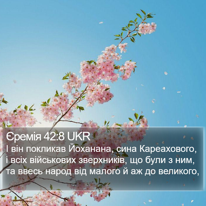 Єремія 42:8 UKR Bible Study