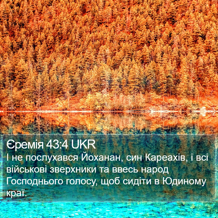 Єремія 43:4 UKR Bible Study