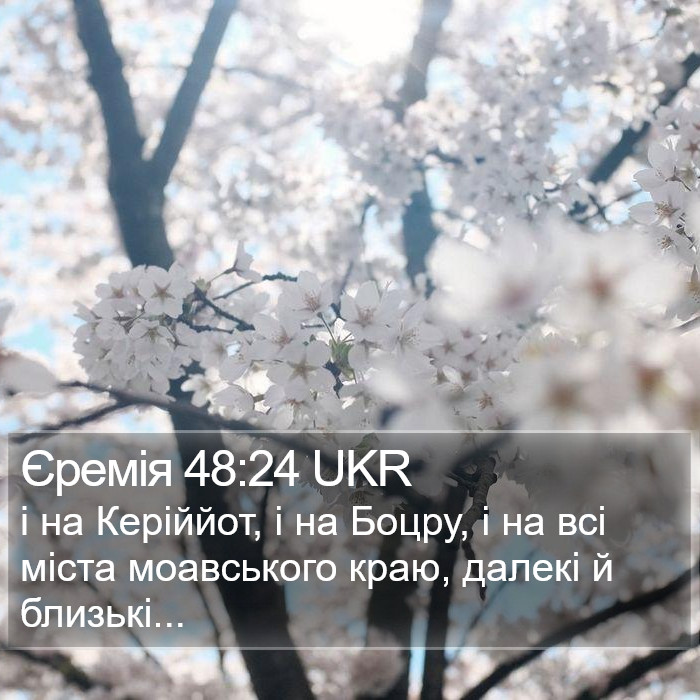Єремія 48:24 UKR Bible Study