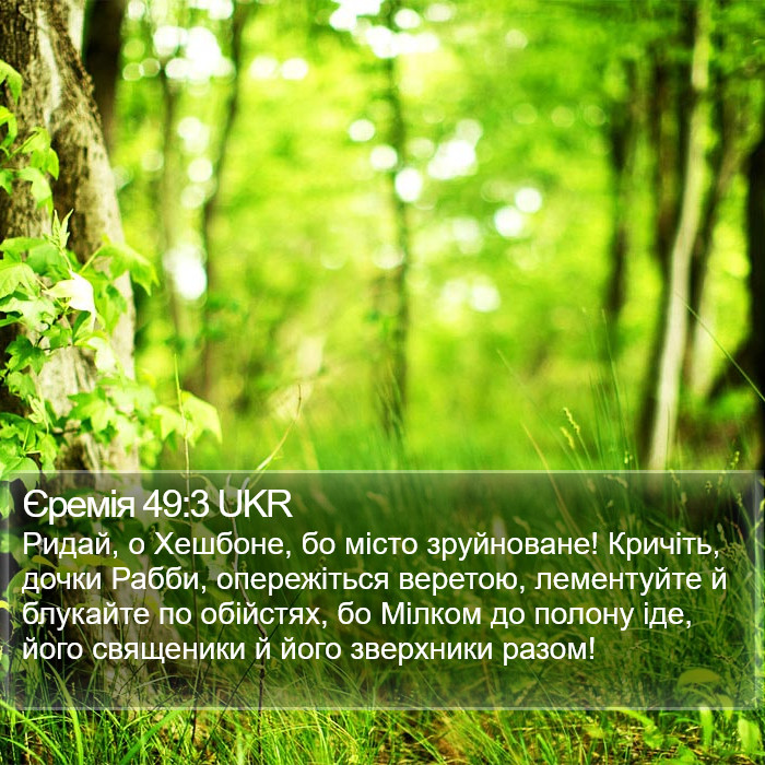 Єремія 49:3 UKR Bible Study