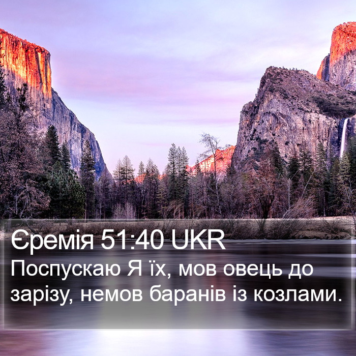 Єремія 51:40 UKR Bible Study