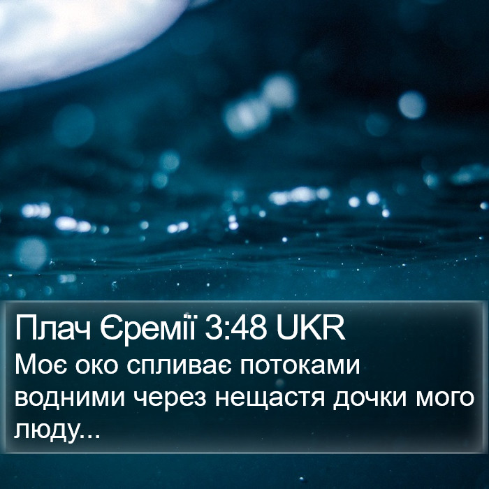 Плач Єремії 3:48 UKR Bible Study