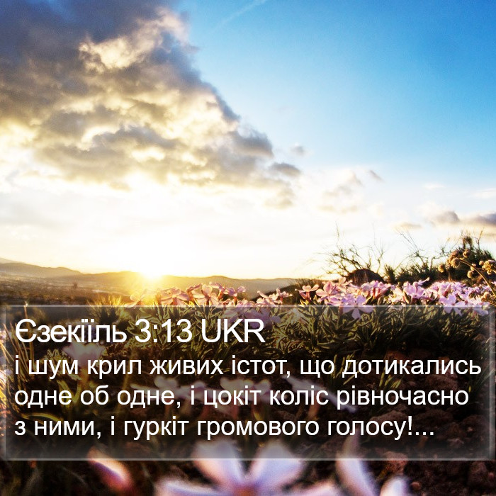 Єзекіїль 3:13 UKR Bible Study