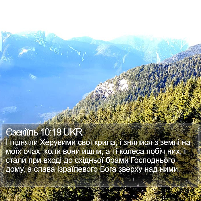 Єзекіїль 10:19 UKR Bible Study