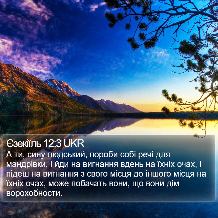 Єзекіїль 12:3 UKR Bible Study