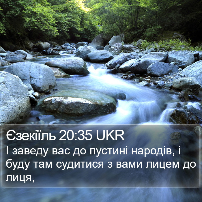 Єзекіїль 20:35 UKR Bible Study