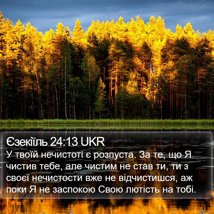 Єзекіїль 24:13 UKR Bible Study