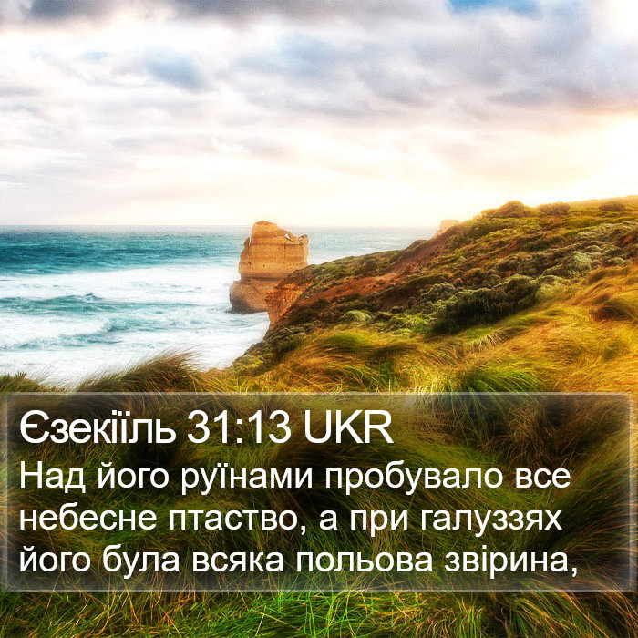 Єзекіїль 31:13 UKR Bible Study