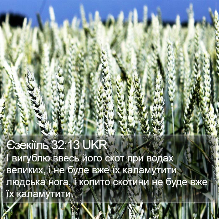 Єзекіїль 32:13 UKR Bible Study
