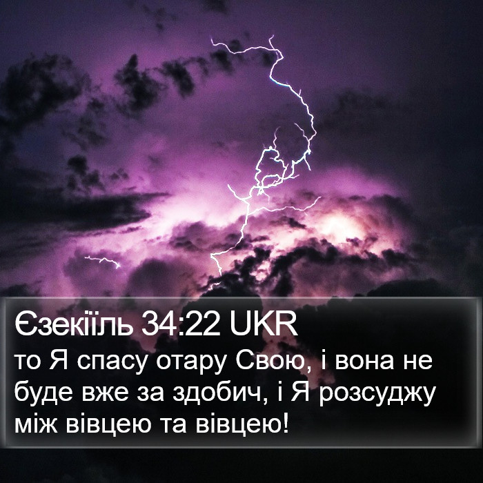 Єзекіїль 34:22 UKR Bible Study