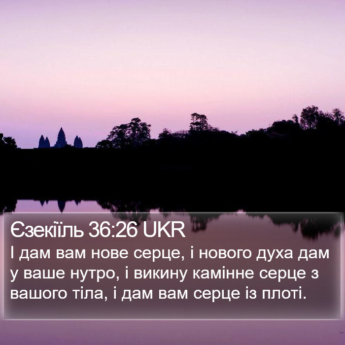 Єзекіїль 36:26 UKR Bible Study