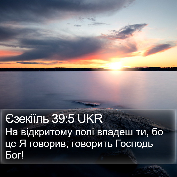 Єзекіїль 39:5 UKR Bible Study