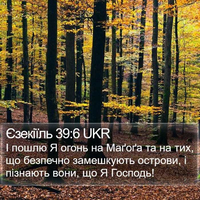 Єзекіїль 39:6 UKR Bible Study