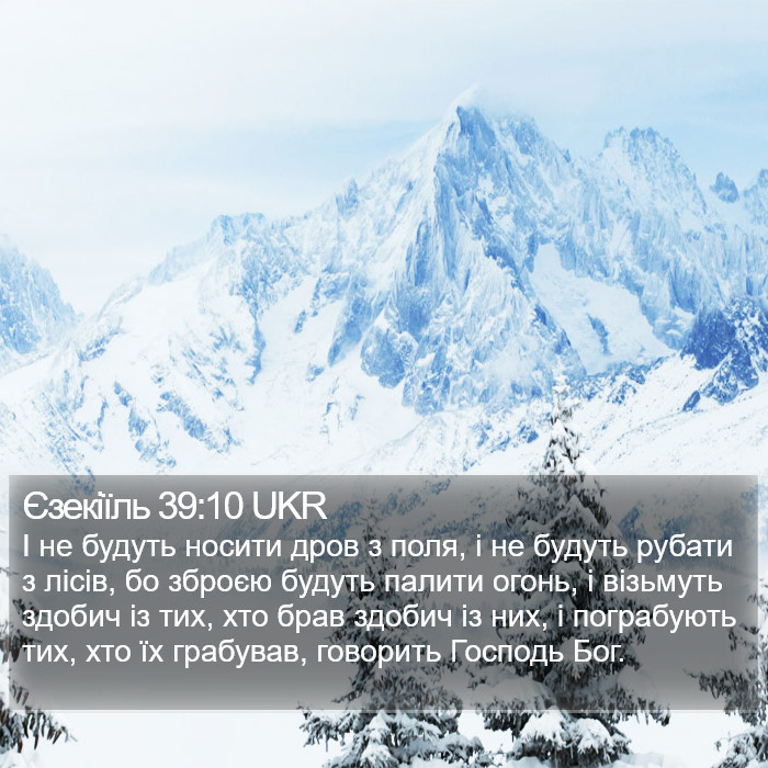 Єзекіїль 39:10 UKR Bible Study