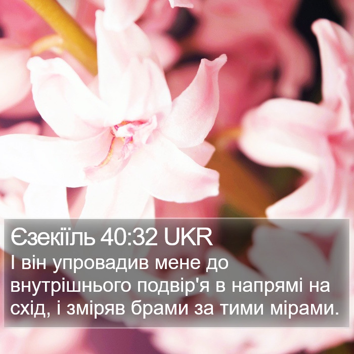 Єзекіїль 40:32 UKR Bible Study