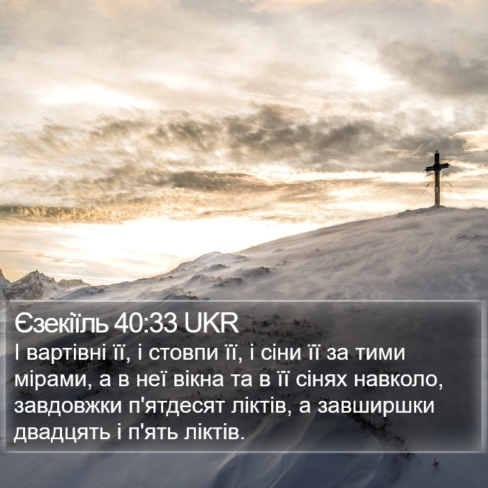 Єзекіїль 40:33 UKR Bible Study