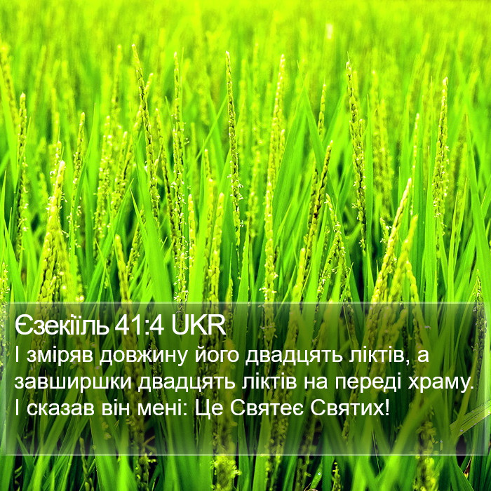Єзекіїль 41:4 UKR Bible Study