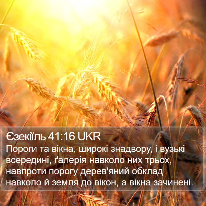 Єзекіїль 41:16 UKR Bible Study