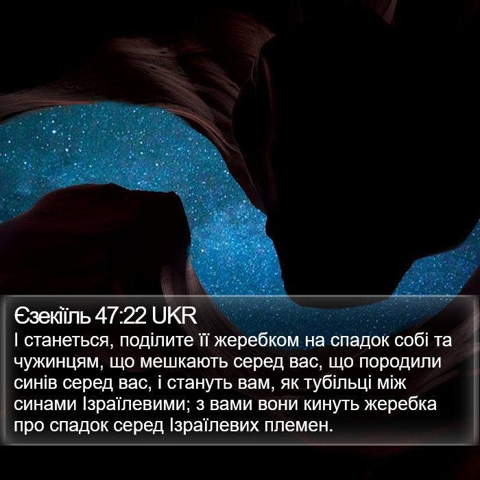 Єзекіїль 47:22 UKR Bible Study