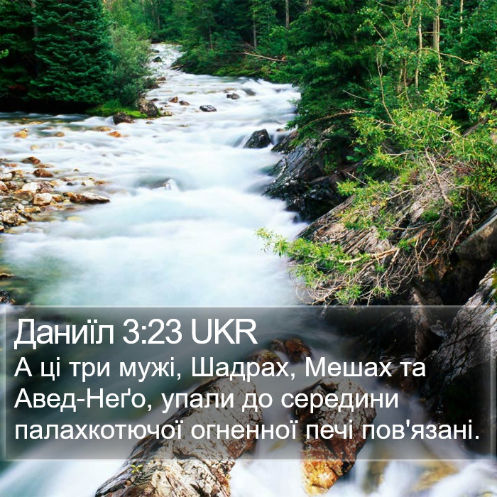 Даниїл 3:23 UKR Bible Study