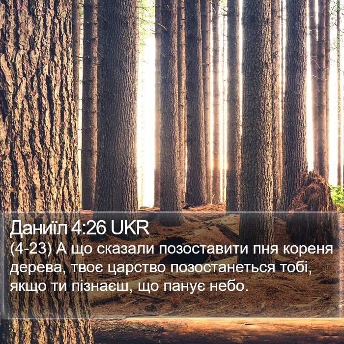 Даниїл 4:26 UKR Bible Study